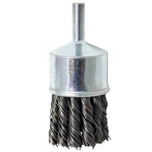 Alpha Knot Wire End Brush With Mandrel Shank - AIMS Industrial Supplies
