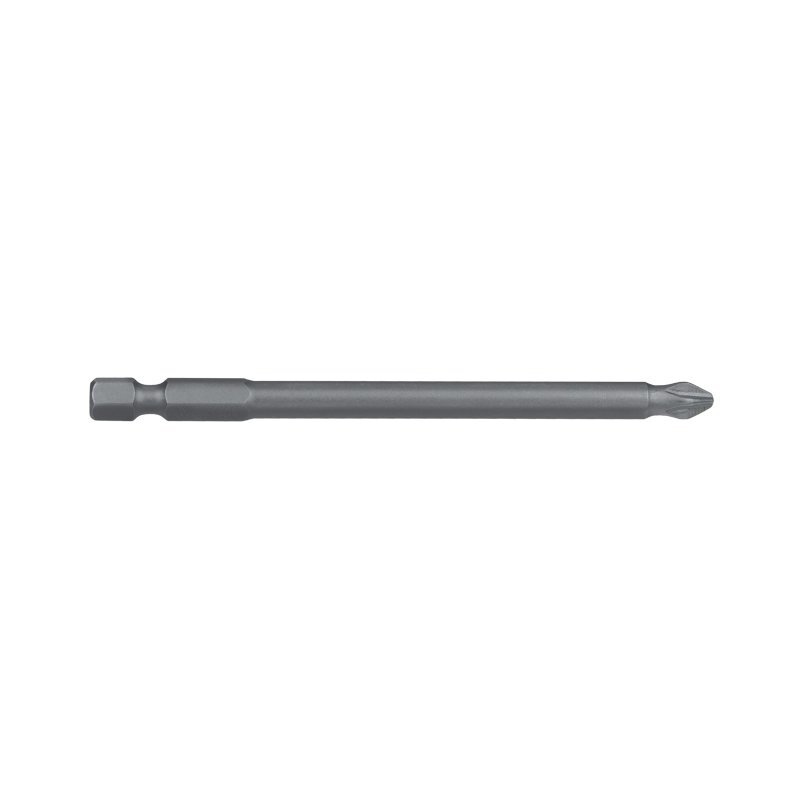 Alpha PH2 x 100mm Phillips Ribbed Power Bit Carded