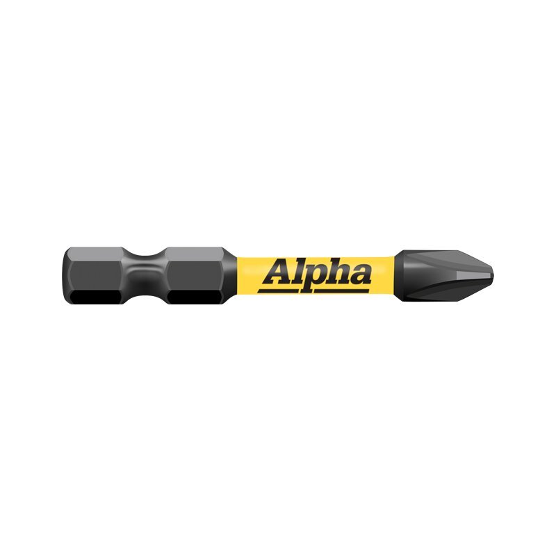 Alpha PH2 x 50mm Thundermax Impact Power Bit - Wrapped Pack of 5