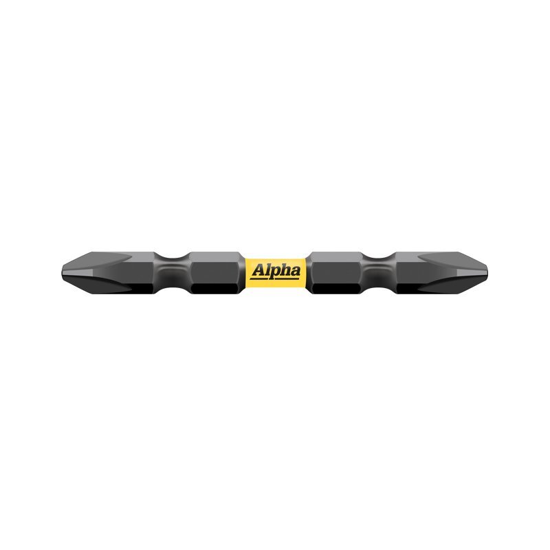 Alpha PH2 x 65mm Thundermax Impact Power Bit Double Ended-Wrapped - Pack of 5 - AIMS Industrial Supplies