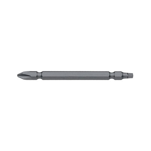 Alpha PH2/SQ2 x 89mm Phillips/Square Double Ended Power Bit - Pack of 10