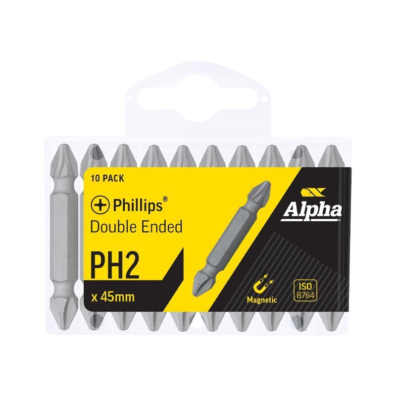 Alpha Phillips Double Ended Driver Bit - Handipack - AIMS Industrial Supplies