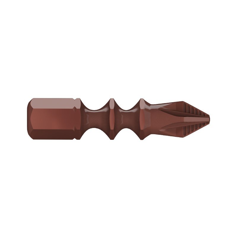 Alpha PZ2 x 30mm Pozi Maxdrive Torsion Insert Driver Bit Ribbed - Pack of 10 - AIMS Industrial Supplies