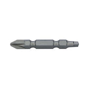 Alpha PZ2/SQ2 x 50mm Pozidrive/Square Double Ended Power Bit - Pack of 10 - AIMS Industrial Supplies