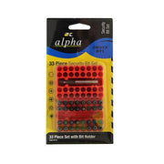 Alpha Security Bit Set , 33 Pieces - AIMS Industrial Supplies