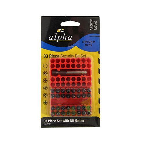 Alpha Security Bit Set , 33 Pieces - AIMS Industrial Supplies