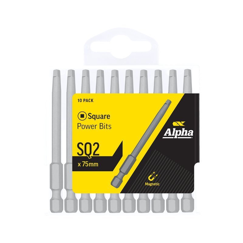 Alpha Square Power Bit - Handipack - AIMS Industrial Supplies
