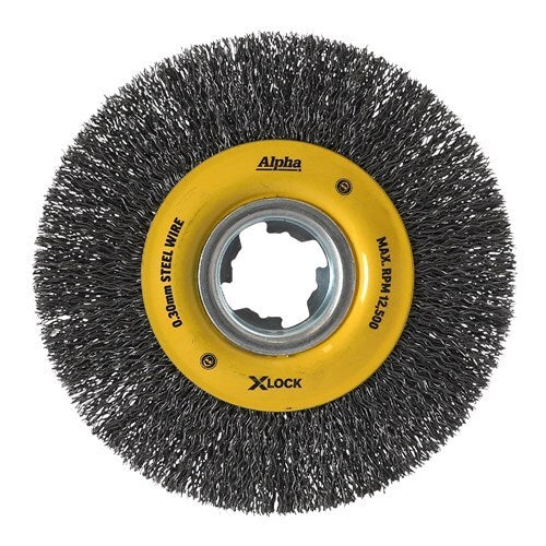 Alpha X-Lock 125mm Crimped Steel Wire Wheel Brush1