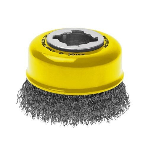 Alpha X - Lock Crimped Steel Wire Cup Brush - AIMS Industrial Supplies