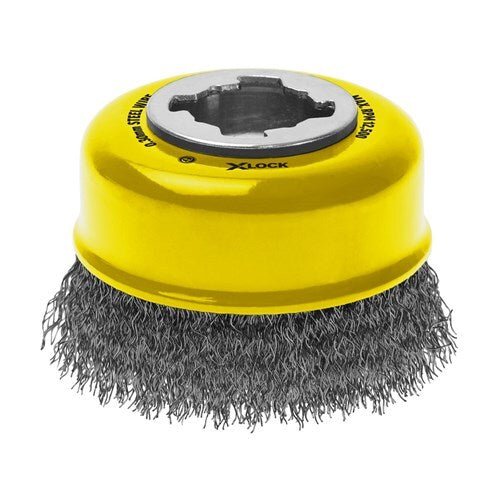 Alpha X - Lock Crimped Steel Wire Cup Brush - AIMS Industrial Supplies