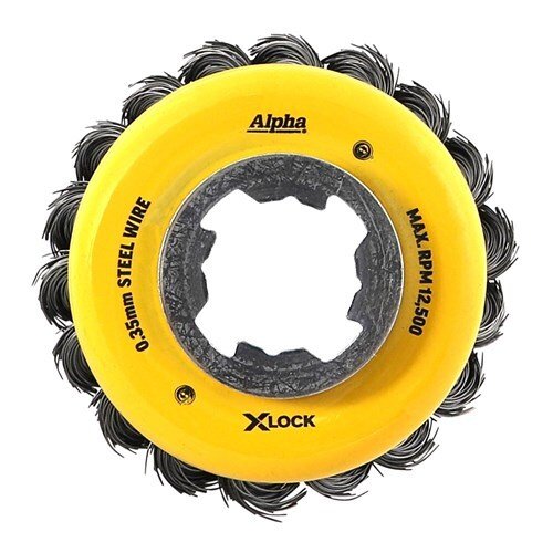 Alpha X - Lock Knotted Wire Cup Brush - AIMS Industrial Supplies