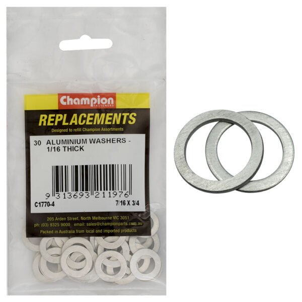 Aluminium Washer Assortment Refill Imperial - AIMS Industrial Supplies