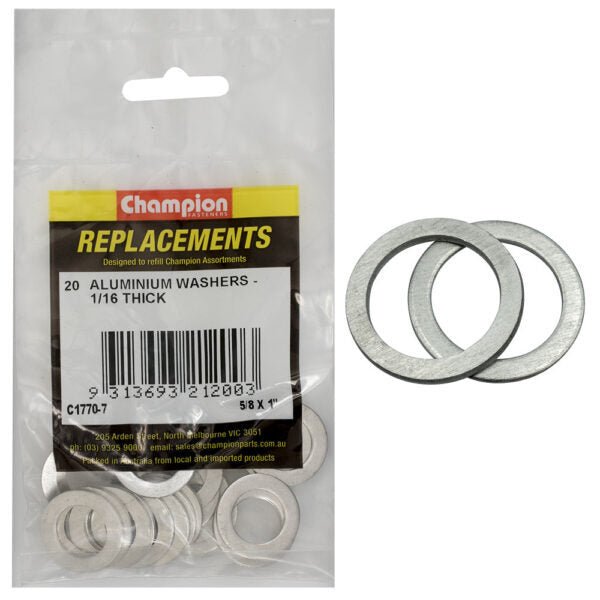 Aluminium Washer Assortment Refill Imperial - AIMS Industrial Supplies