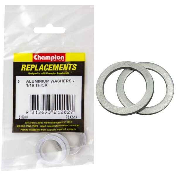 Aluminium Washer Assortment Refill Imperial - AIMS Industrial Supplies