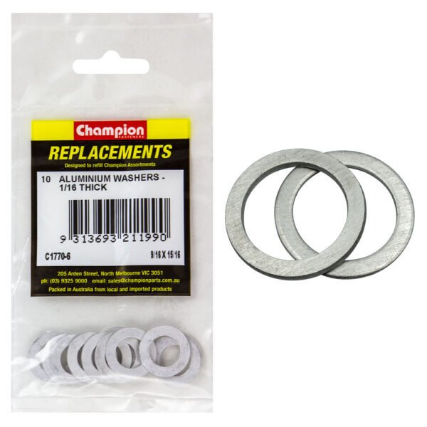 Aluminium Washer Assortment Refill Imperial - AIMS Industrial Supplies