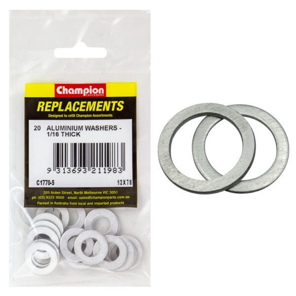 Aluminium Washer Assortment Refill Imperial - AIMS Industrial Supplies
