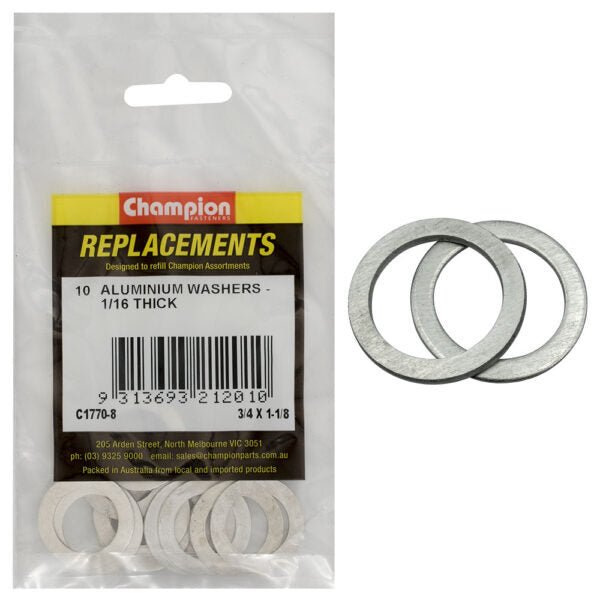 Aluminium Washer Assortment Refill Imperial - AIMS Industrial Supplies