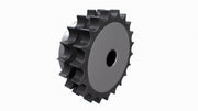American (ASA) Pilot Bore Sprocket - Duplex Strand - Steel - AIMS Industrial Supplies