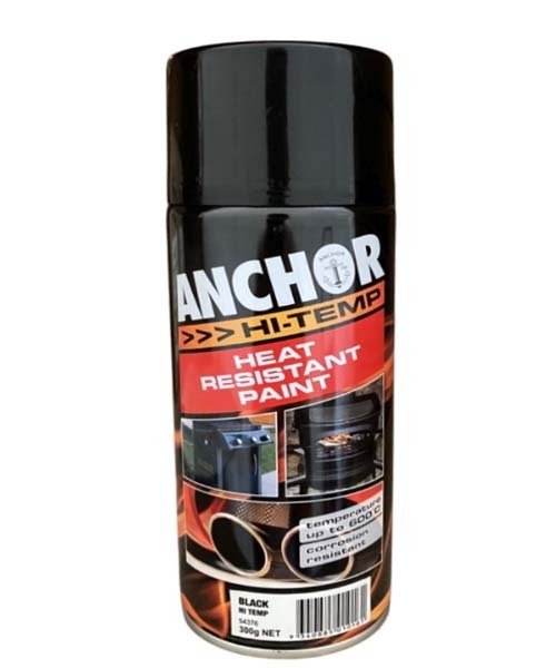 Anchor Hi Temp Heat Resistant Paint Black 300g - AIMS Industrial Supplies