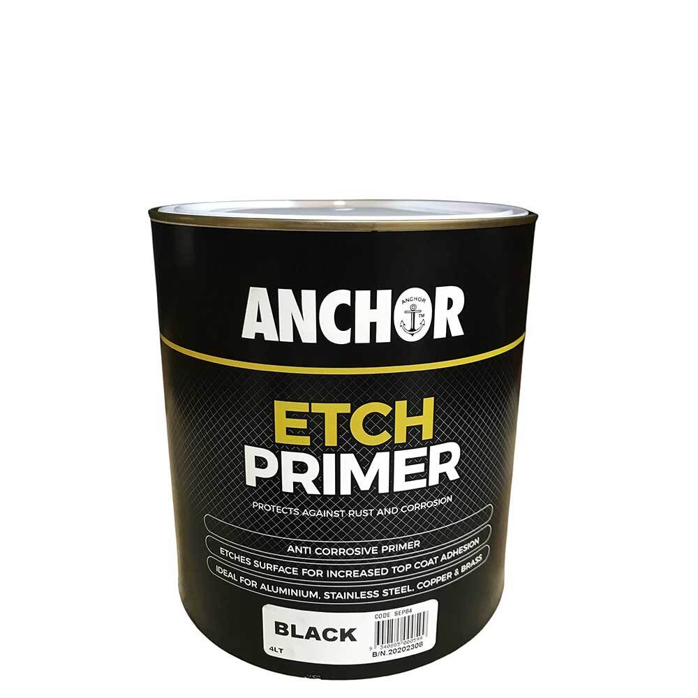 Anchor Industrial Etch Primer Paint Black 4L