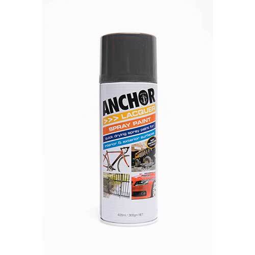 Anchor Lacquer Aerosol Paint Black 300g