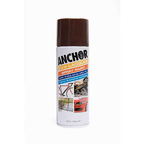 Anchor Lacquer Aerosol Paint Brown 300g