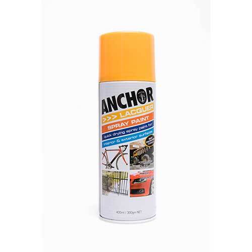 Anchor Lacquer Aerosol Paint Chrome Yellow 300g