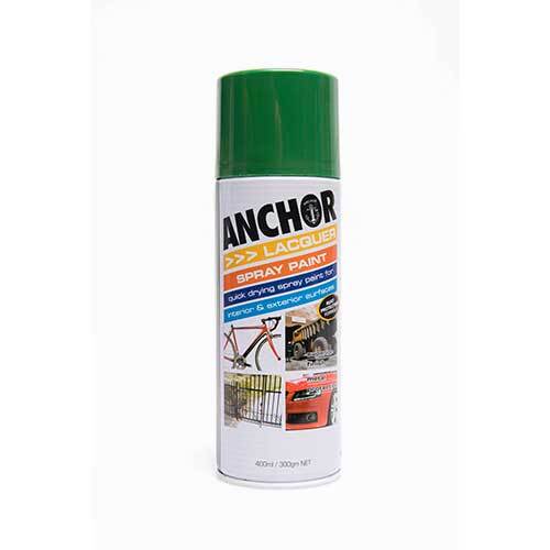Anchor Lacquer Aerosol Paint Green 300g
