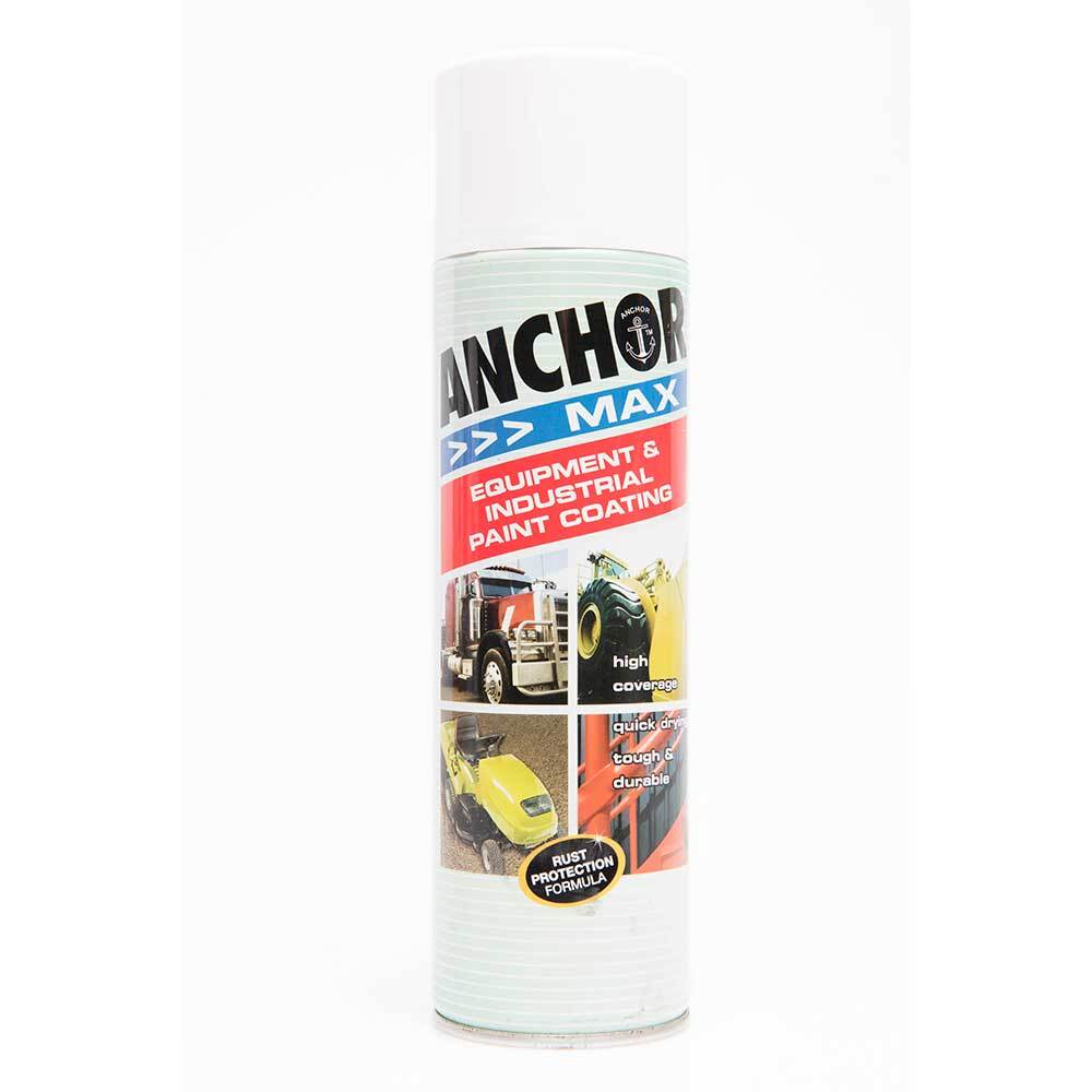 Anchor Max High Gloss Enamel Aerosol Paint Gloss White 400g