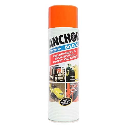 Anchor Max High Gloss Enamel Aerosol Paint International Orange 400g