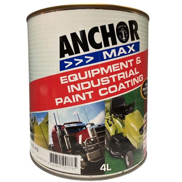 Anchor Max High Gloss Enamel Paint Orange X15 (Electrical) 4L
