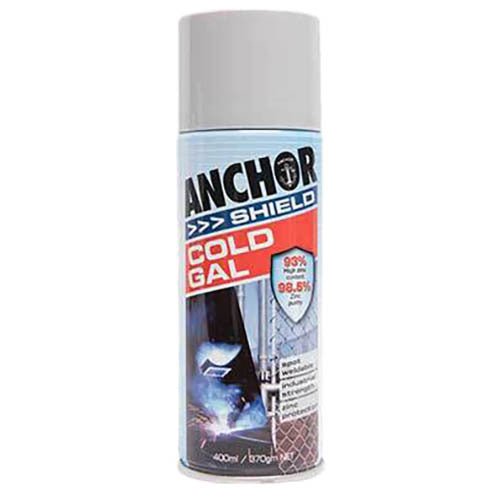 Anchor Shield Aerosol Paint Cold Galvanising, Zinc Rich 370g - AIMS Industrial Supplies