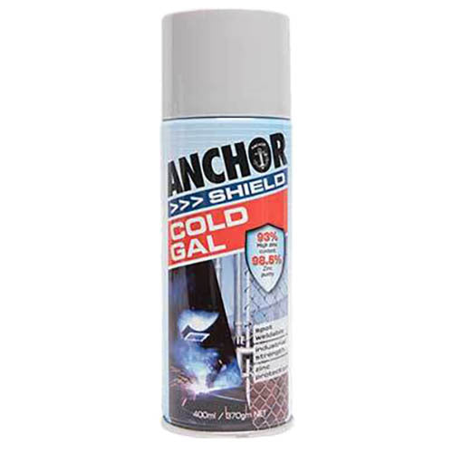 Anchor Shield Aerosol Paint Cold Galvanising, Zinc Rich 370g1