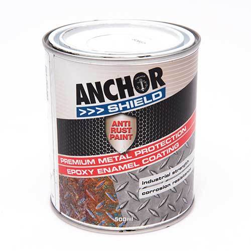 Anchor Shield Metal Protection Anti-Rust Paint - 500ml/1L/4L - AIMS Industrial Supplies