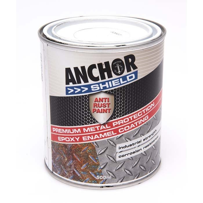 Anchor Shield Metal Protection Anti-Rust Paint - 500ml/1L/4L - AIMS Industrial Supplies