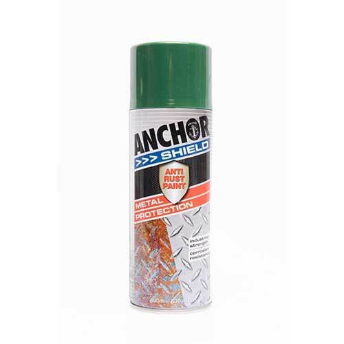 Anchor Shield Paint Anti Rust Metal Protection Brunswick Green 49610 - 300g Aerosol