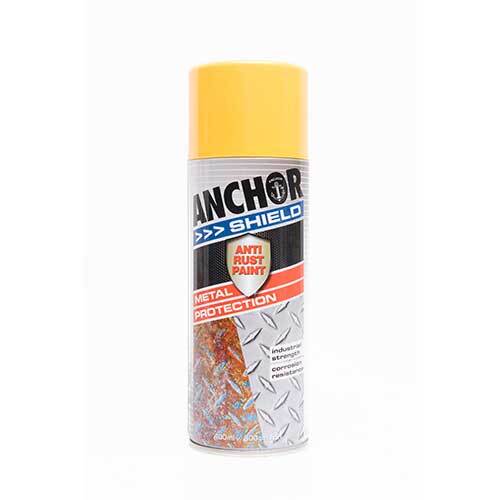 Anchor Shield Paint Anti Rust Metal Protection Golden Yellow 49609 - 300g Aerosol