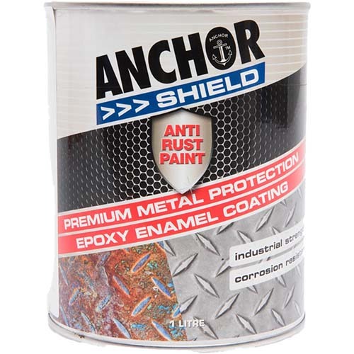Anchor Shield Paint Anti Rust Metal Protection Grey Primer 49608-1 - 1L