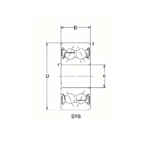 Angular Contact Ball Bearing 2RS (with Seals) - AIMS Industrial Supplies
