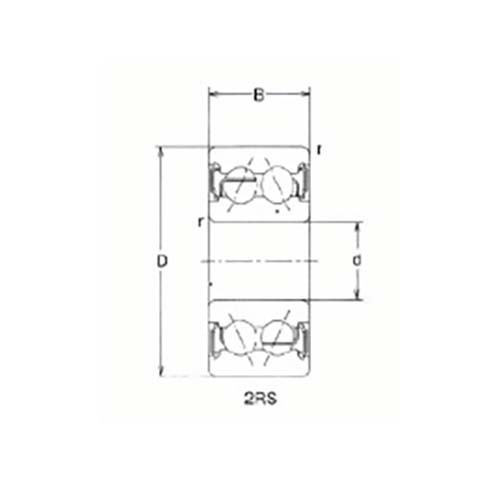 Angular Contact Ball Bearing 2RS (with Seals)2