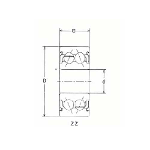 Angular Contact Ball Bearing 2Z (with Metal Shield)2