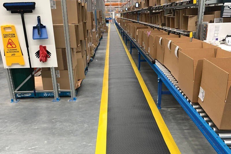 Anti - Fatigue Diamond Plate Gel Mat - AIMS Industrial Supplies