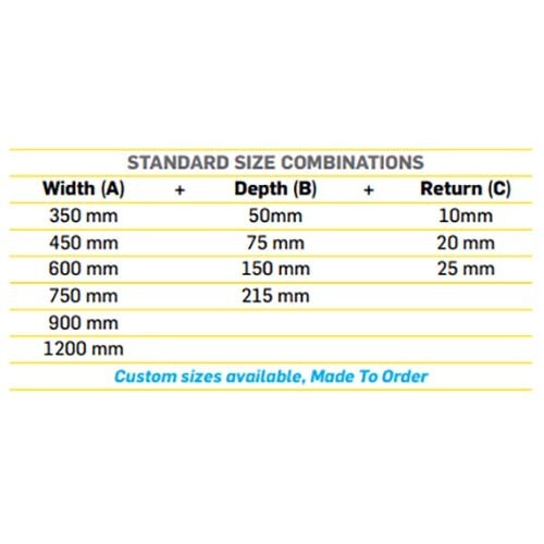 Antislip Stair Nosing 450 x 50 x 7mm Heavy Duty, Safety Yellow3