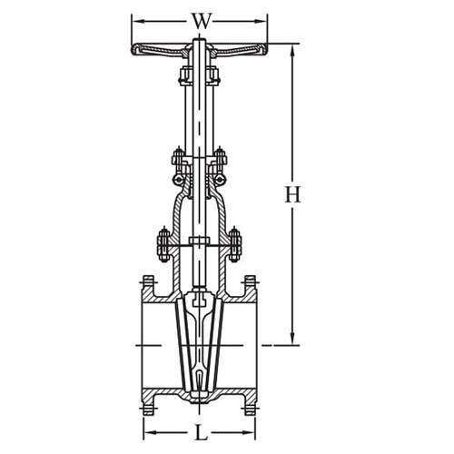 APP Cast Steel Flanged Gate Valve Reducing Bore - AIMS Industrial Supplies
