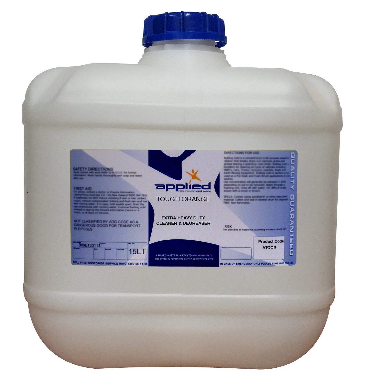 Applied ATOOR Tough Orange Extra Heavy Duty Cleaner & Degreaser  - 15L