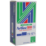 Artline Permanent Marker 100 Black 6-Pack - AIMS Industrial Supplies