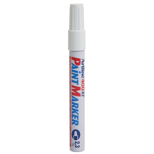 Artline Permanent Paint Marker 400XF White 12-Pack1
