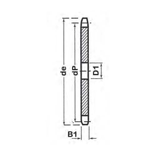 ASA Pitch Simplex Plate Wheel Sprocket - AIMS Industrial Supplies