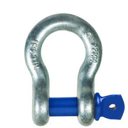Austlift Blue Screw Pin Bow Shackle Grade S Galvanised1