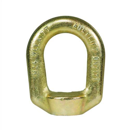 Austlift Bow Eye Nut Zinc Plated M24 x 4.7T WLL - AIMS Industrial Supplies